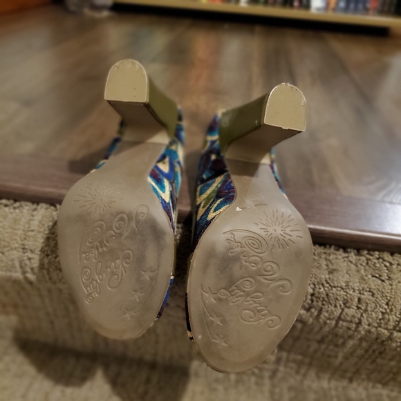 Naughty Monkey (8) vintage inspired chunky heels - Picture 4 of 5